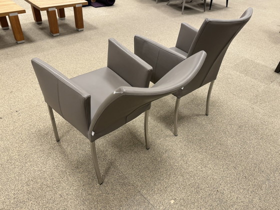 Image 1 of 2 bert plantagie Flex eetkamerstoel leer