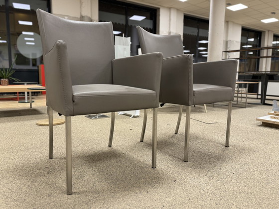 Image 1 of 2 bert plantagie Flex eetkamerstoel leer