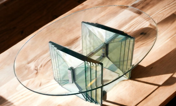 Image 1 of Vintage 1970 Gallotti & Radice kristallen salontafel