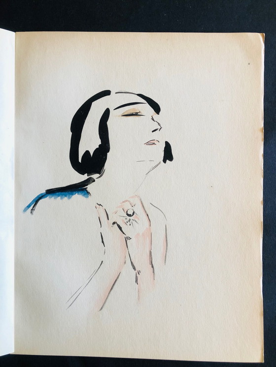 Image 1 of Kees van Dongen 1925 pochoir "Prière"