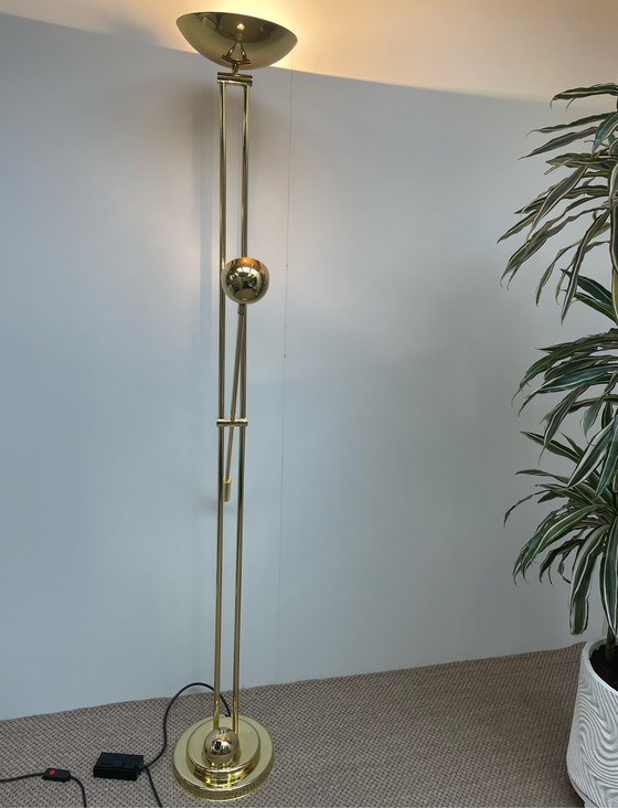 Image 1 of Vintage messing vloerlamp HB Design