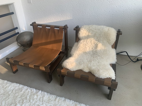 Image 1 of 2x Carl Straub loungestoelen