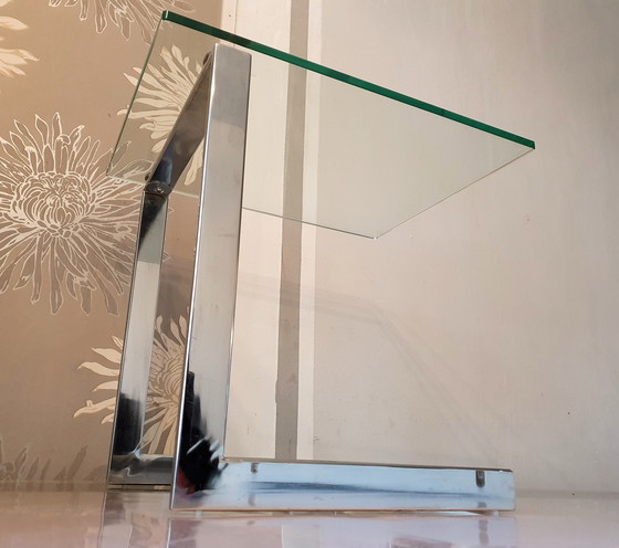 Image 1 of Gebra Design tafel sterk glas & staal