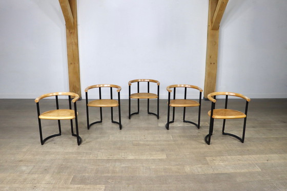 Image 1 of 5x Tito Agnoli Achillea eetkamerstoelen voor Ycami