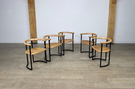 Image 1 of 5x Tito Agnoli Achillea eetkamerstoelen voor Ycami