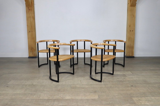 Image 1 of 5x Tito Agnoli Achillea eetkamerstoelen voor Ycami