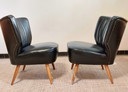 2x Vintage cocktailfauteuil