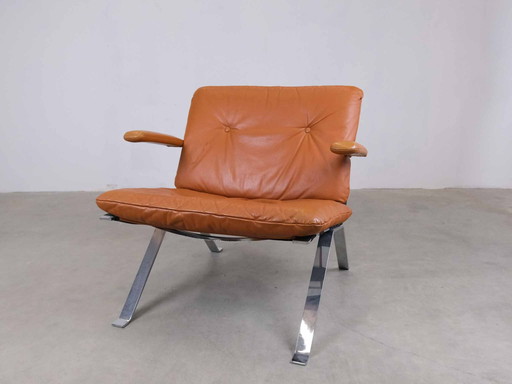 Model 1600 Hans Eichenberger voor Girsberg Fauteuils Midcentury 