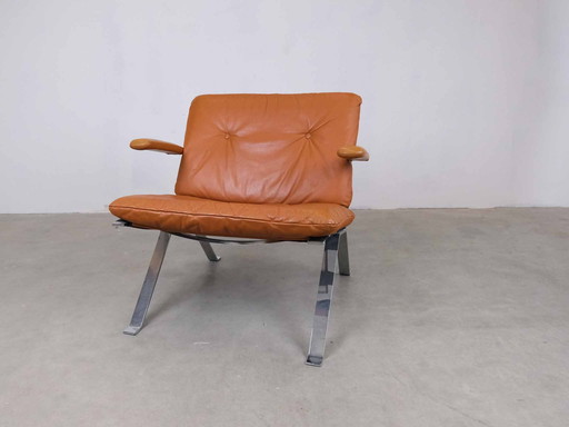 Model 1600 Hans Eichenberger voor Girsberg Fauteuils Midcentury 