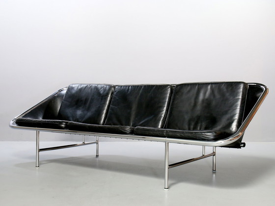 Image 1 of Leer Sling Sofa van George Nelson, Herman Miller, zeldzaamheid 60e