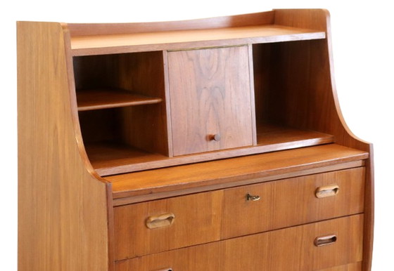 Image 1 of Deens secretaire kaptafel 'Flade' vintage
