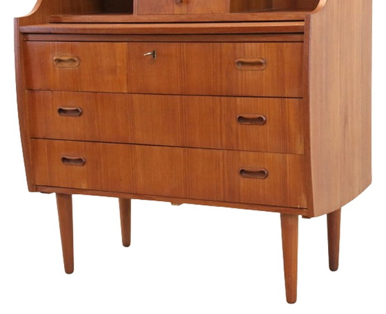 Image 1 of Deens secretaire kaptafel 'Flade' vintage