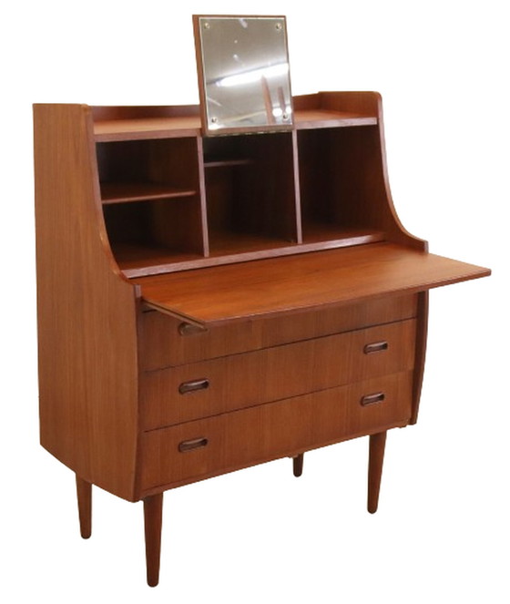 Image 1 of Deens secretaire kaptafel 'Flade' vintage