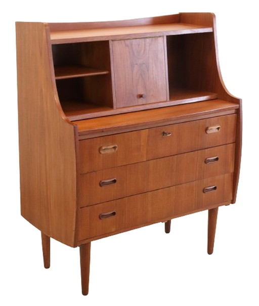 Deens secretaire kaptafel 'Flade' vintage