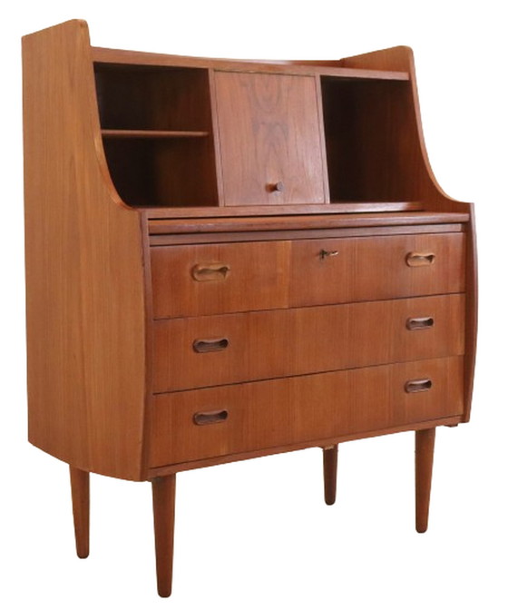 Image 1 of Deens secretaire kaptafel 'Flade' vintage