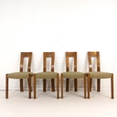 4x vintage modernist stoel