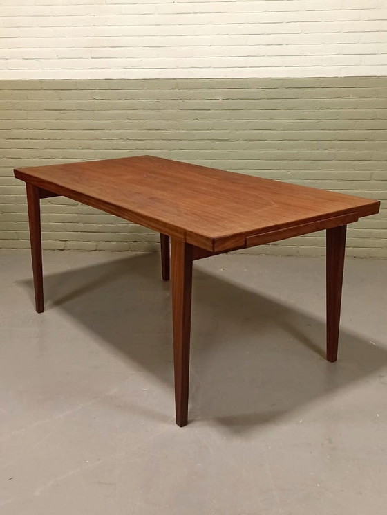 Image 1 of Mid century uitschuifbare eettafel