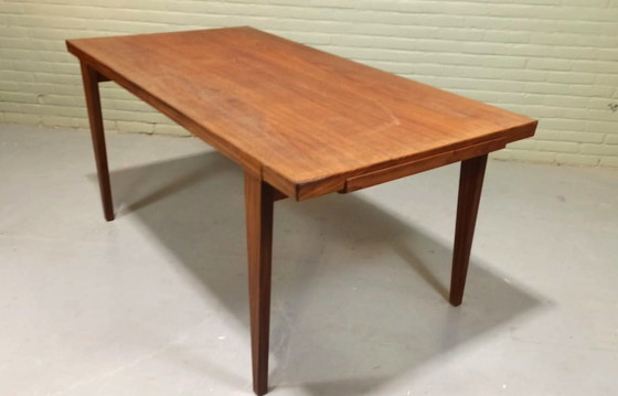 Image 1 of Mid century uitschuifbare eettafel