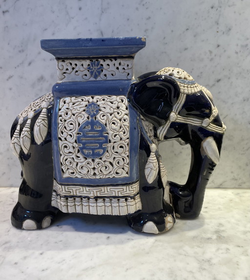 Vintage Olifant plantentafel