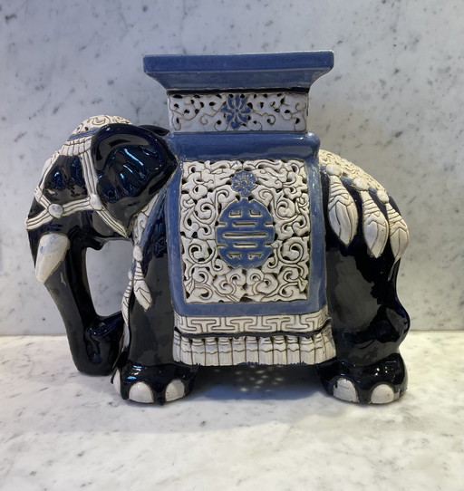 Vintage Olifant plantentafel