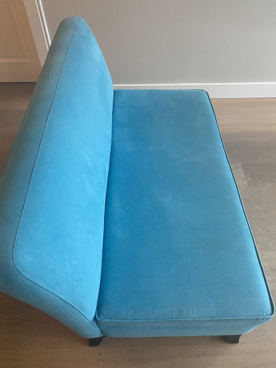 Image 1 of Vintage bankje  turquoise