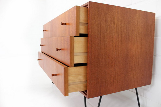 Image 1 of Mid-century teakhouten dressoir, ladekast van de Oldenburger Möbelwerkstätten