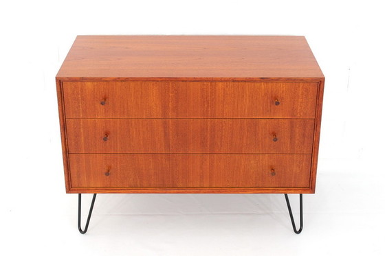 Image 1 of Mid-century teakhouten dressoir, ladekast van de Oldenburger Möbelwerkstätten