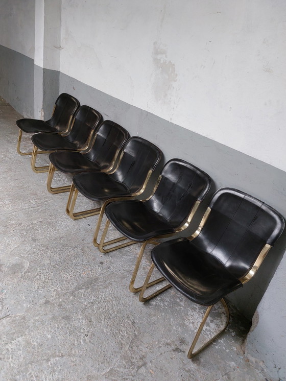 Image 1 of 6X Willy rizzo for cidue eetkamerstoel