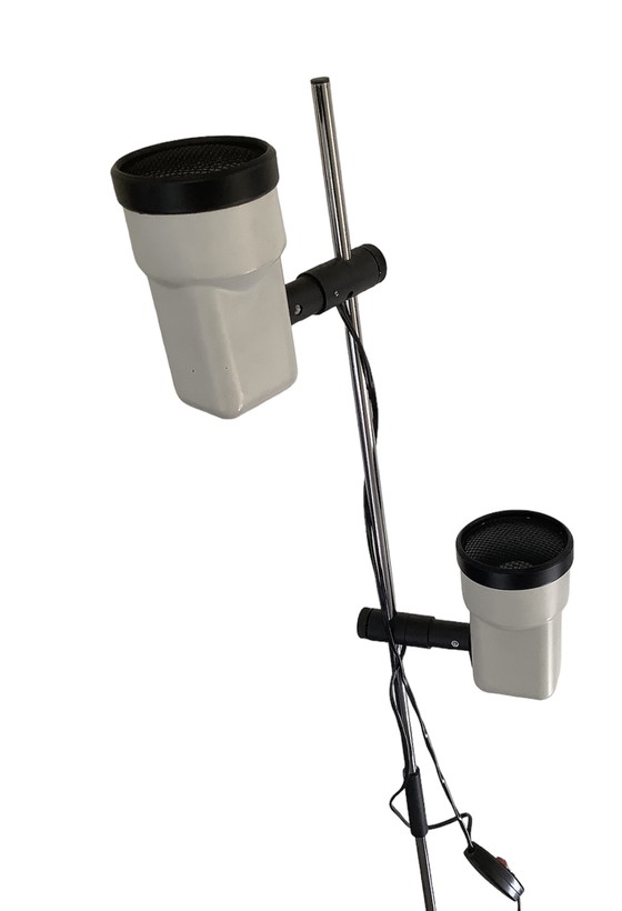 Image 1 of Vintage Vlieland Design Staande Vloerlamp Chroom