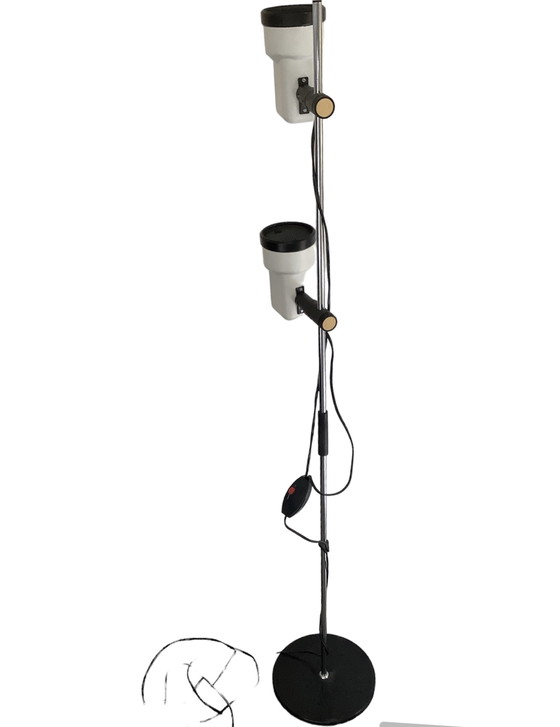 Image 1 of Vintage Vlieland Design Staande Vloerlamp Chroom