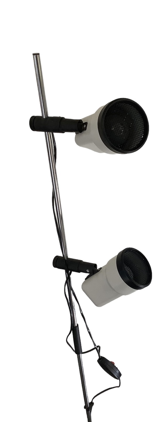 Image 1 of Vintage Vlieland Design Staande Vloerlamp Chroom