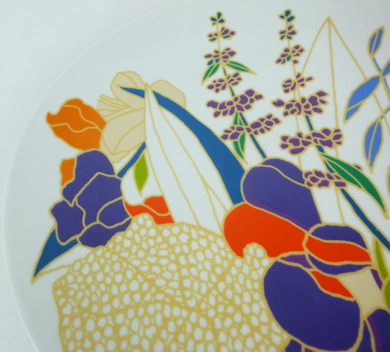 Image 1 of grote vintage Rosenthal studiolijn uit de jaren 70 WANDBORD wolf bauer ondertekend