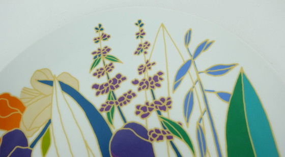 Image 1 of grote vintage Rosenthal studiolijn uit de jaren 70 WANDBORD wolf bauer ondertekend