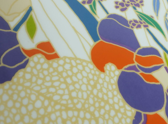 Image 1 of grote vintage Rosenthal studiolijn uit de jaren 70 WANDBORD wolf bauer ondertekend