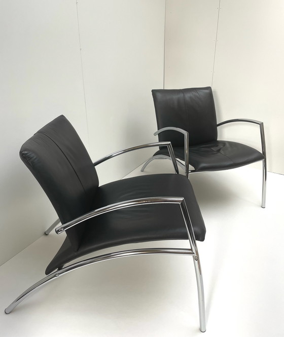 Image 1 of 2x Kebe Danmark Chair fauteuils 