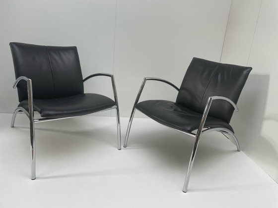 Image 1 of 2x Kebe Danmark Chair fauteuils 