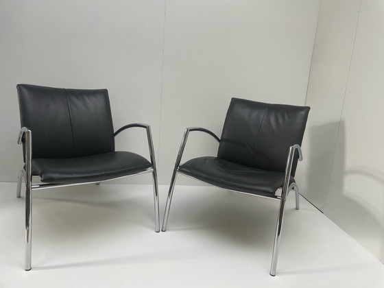 Image 1 of 2x Kebe Danmark Chair fauteuils 