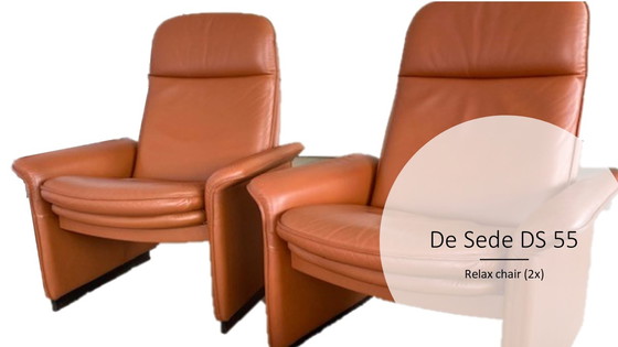 Image 1 of 2 x De Sede  DS-55 fauteuils