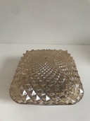 Vintage plafondlamp plafonnière zalmkleur