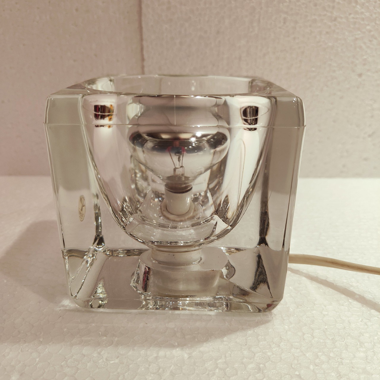 Lot De 4 Lampes De Table Peill & Putzler Ice Cube T14 Vintage Années 70
