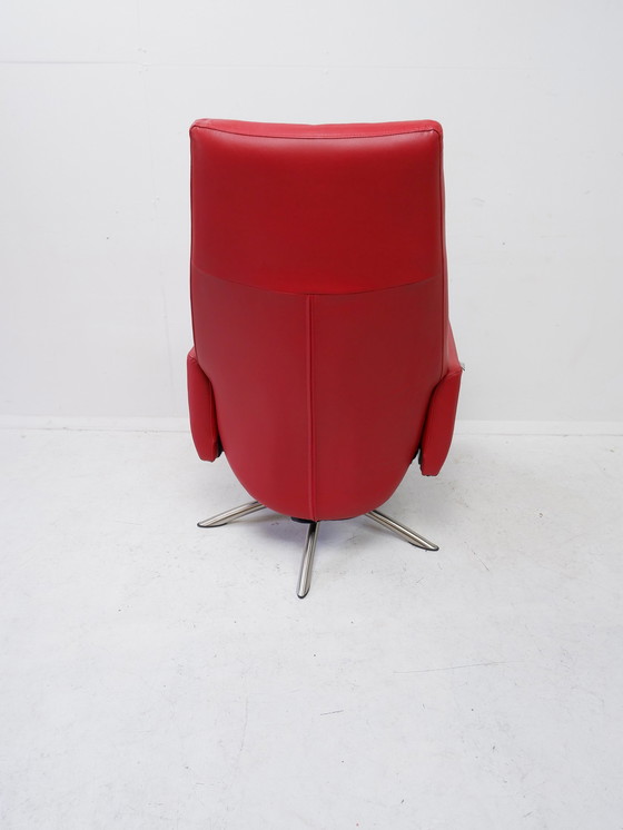 Image 1 of Deense leren fauteuil van Hjort Knudsen