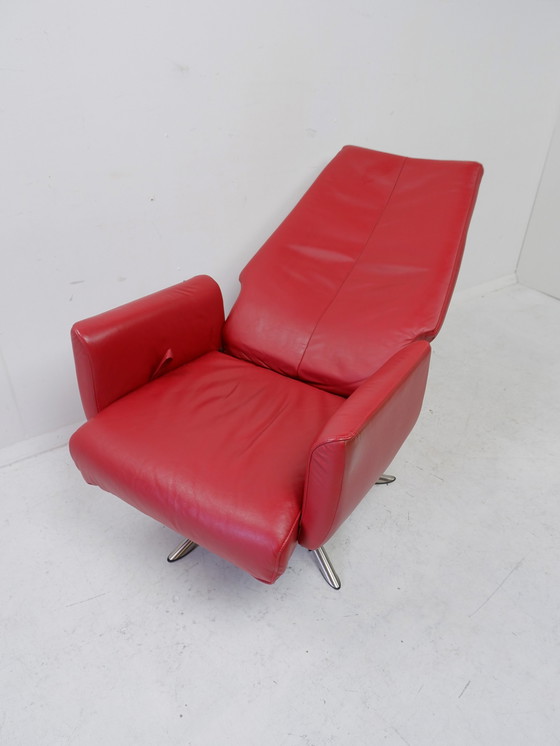 Image 1 of Deense leren fauteuil van Hjort Knudsen