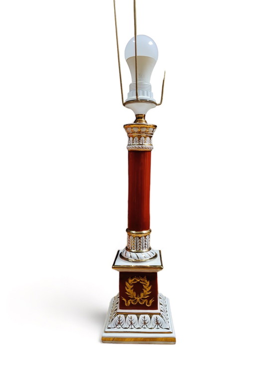 Image 1 of astonishingugo zaccagnini ceramic table lamp