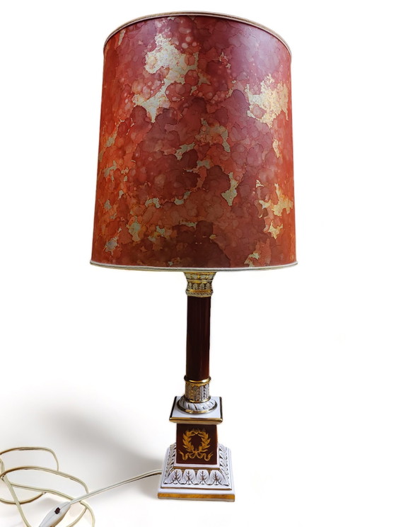 Image 1 of astonishingugo zaccagnini ceramic table lamp