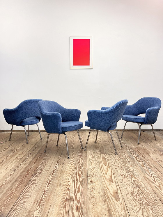 Image 1 of Set van 4 directiestoelen van Eero Saarinen, Knoll International, Duitsland