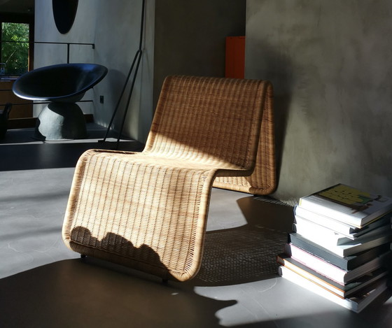 Image 1 of Vintage rieten fauteuil ontwerp