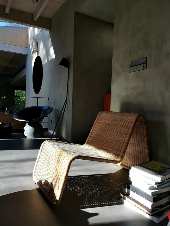 Image 1 of Vintage rieten fauteuil ontwerp