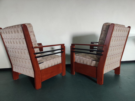 Image 1 of 2x Art deco fauteuils