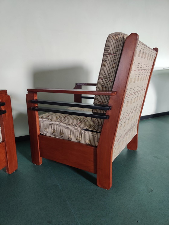 Image 1 of 2x Art deco fauteuils