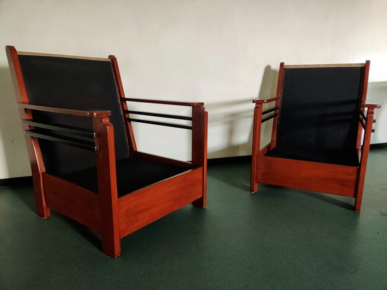 Image 1 of 2x Art deco fauteuils